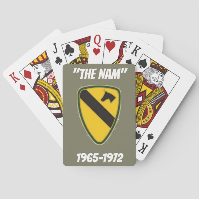 Olive Green Playing Cards "THE NAM" AICAV Spielkarten (Rückseite)