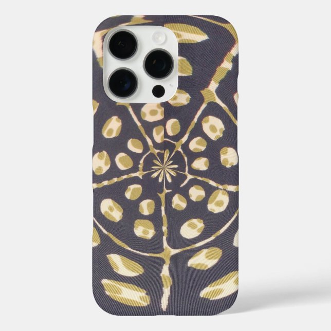 Olive Green Polka Dot Radial Muster Art Print Case-Mate iPhone Hülle (Rückseite)