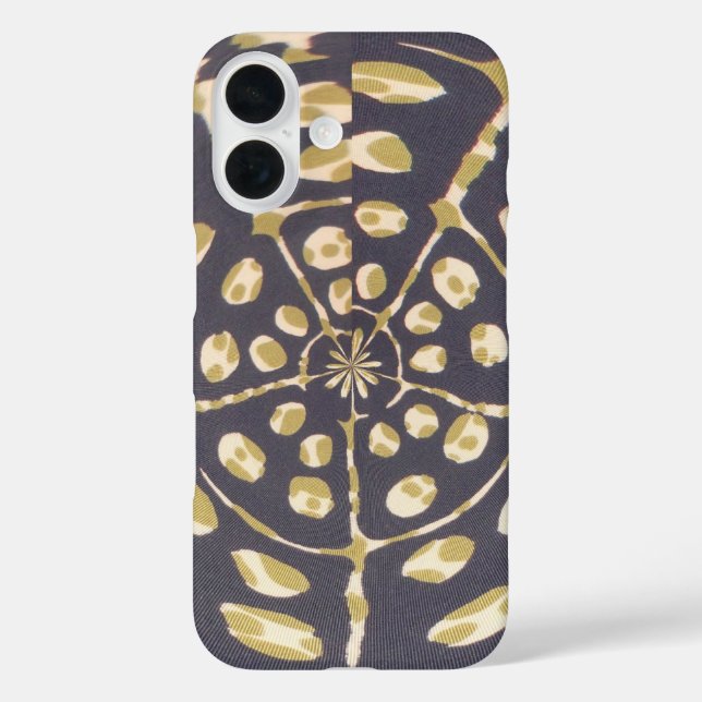 Olive Green Polka Dot Radial Muster Art Print Case-Mate iPhone Hülle (Rückseite)
