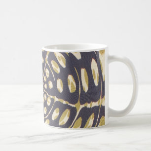 Olive Green Polka Dot Radial Muster Art Print Tasse
