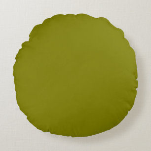 Olive Green Rundes Kissen