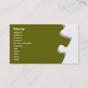 Olive Green Sandstone Visitenkarte