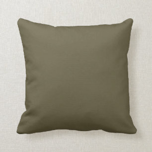 Olive Green Schlicht Solid Color Kissen