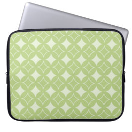 Olive Green Shippo Muster Laptopschutzhülle