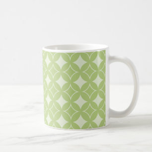 Olive Green Shippo Muster Tasse