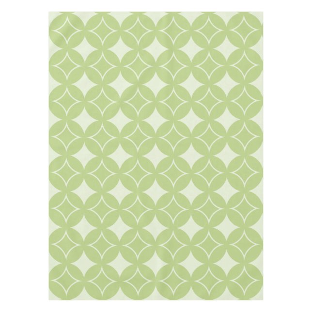 Olive Green Shippo Muster Tischdecke (Vorderseite)