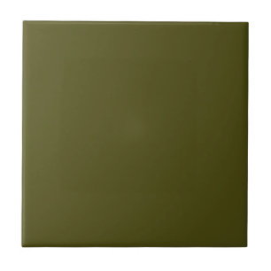 Olive Green Solid Color Tile Fliese