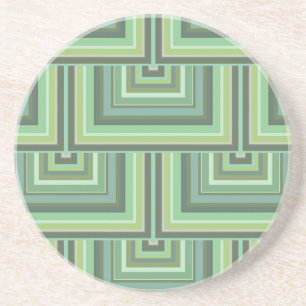 Olive green stripes square scales pattern getränkeuntersetzer