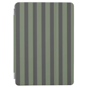 Olive Green Tick Striping Duschvorhang iPad Air Hülle
