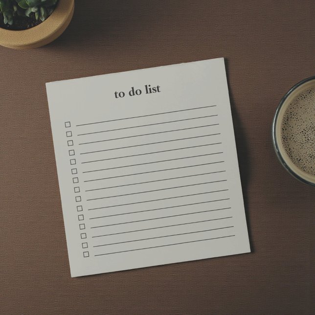 Olive Green To Do List Minimalist Teacher Simple Notizblock (Olive Green To Do List Minimalist Teacher Simple Notepad)