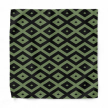Olive-Green-und Black-Diamant-Muster