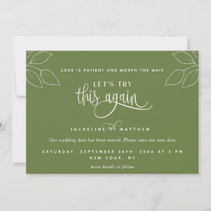 Olive Green, versuchen wir es noch einmal, Liebe i Save The Date