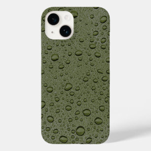 Olive-Green-Water-Tröpfchen Case-Mate iPhone 14 Hülle