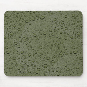 Olive-Green-Water-Tröpfchen Mousepad