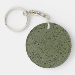 Olive-Green-Water-Tröpfchen Schlüsselanhänger