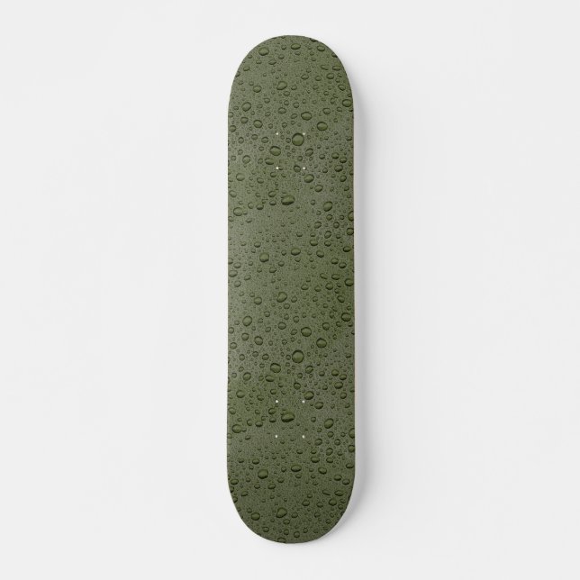 Olive-Green-Water-Tröpfchen Skateboard (Vorne)