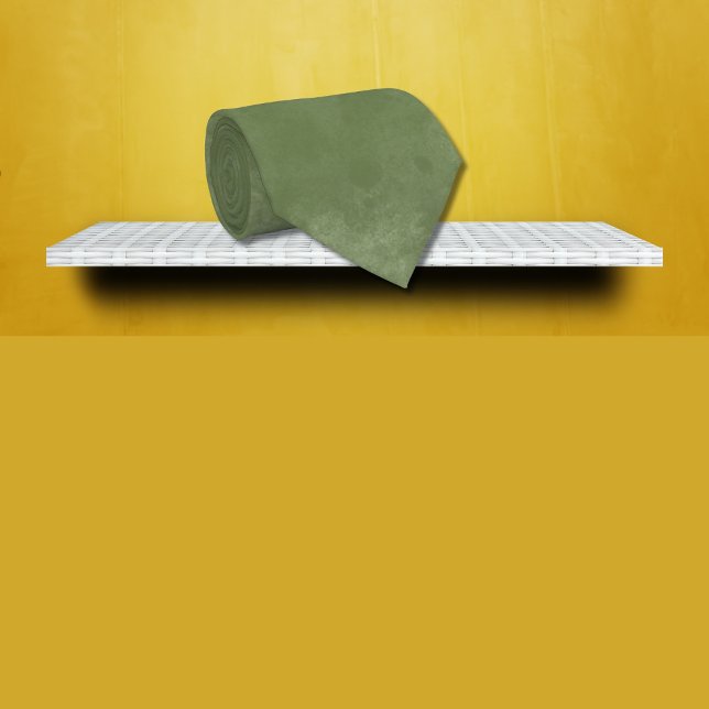 Olive Green Watercolor Splash Krawatte (Von Creator hochgeladen)