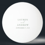 Olive Green Wedding Personalisiert Ping Pong Ball Tischtennisball<br><div class="desc">Herrliche olivengrüne Pingpong-Kugel. Perfektes Geschenk für die Neuvermählten in Ihrem Leben!</div>