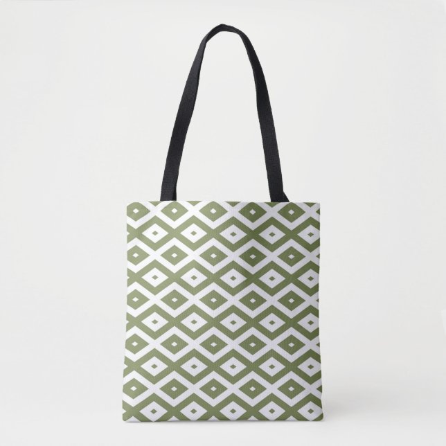 Olive-Green-White-Diamant (Vorderseite)