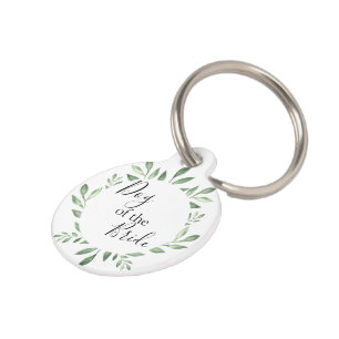 Olive Greenery Botanische Wasserfarbe Hund der Ehr Haustiermarke