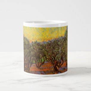 Olive Grove, Orange Sky von Vincent van Gogh Jumbo-Tasse