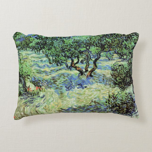 Olive Grove von Vincent van Gogh Dekokissen (Vorderseite)