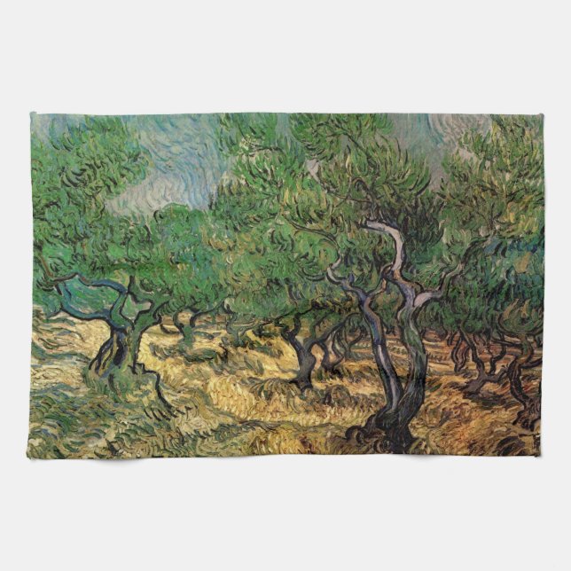 Olive Grove von Vincent van Gogh Geschirrtuch (Horizontal)
