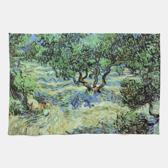 Olive Grove von Vincent van Gogh Geschirrtuch (Horizontal)