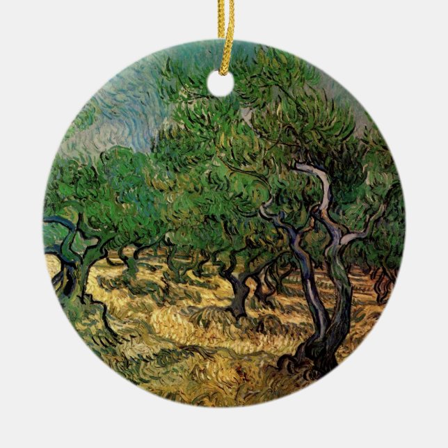 Olive Grove von Vincent van Gogh Keramikornament (Vorne)