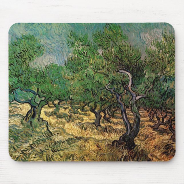 Olive Grove von Vincent van Gogh Mousepad (Vorne)