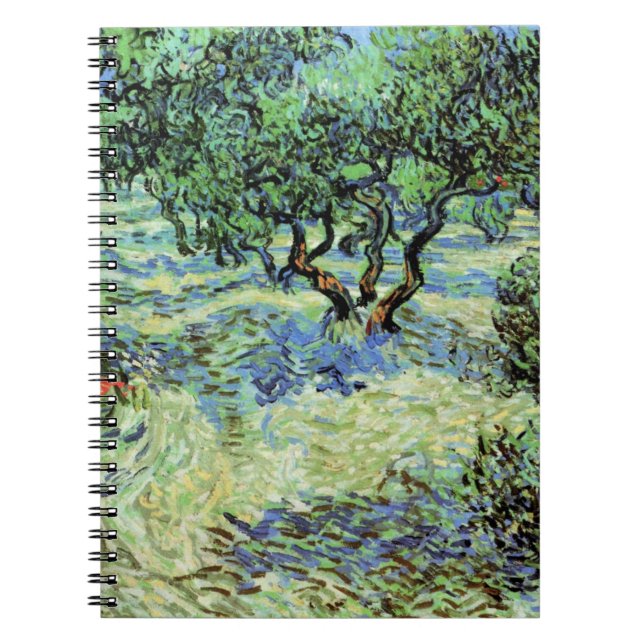 Olive Grove von Vincent van Gogh Notizblock (Vorderseite)