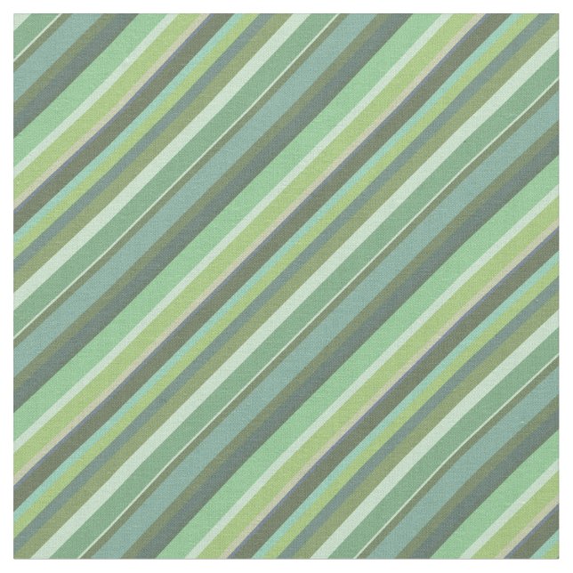 Olive-grüne Diagonalstreifen Stoff (Nahaufnahme)