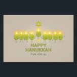 Olive Hanukkah Menorah Fotodruck<br><div class="desc">Eine Gruppe von lustigen Oliven treffen sich für ein Foto op und bilden eine Menorah,  um einen Happy Hanukkah Gruß zu senden.</div>