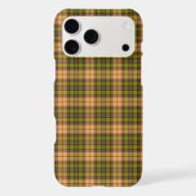Olive Harvest Gold Karo Tartan Retro iPhone-Hülle