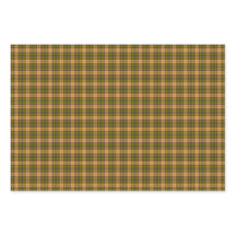 Olive Harvest Gold Plaid Tartan Retro Color