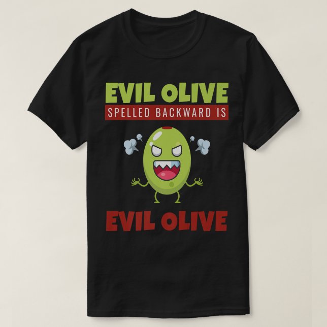 Olive I Evil Olive I Olive Lover Veganes Evil T-Shirt (Design vorne)