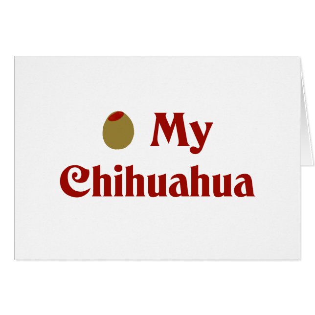 Olive (i-Liebe) mein Chihuahua (Vorderseite (Horizontal))