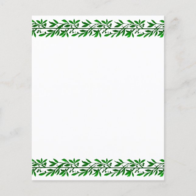 Olive Leaves Flyer Vorlage (Vorne)