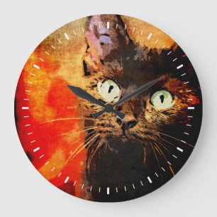 OLIVE LOOKING UP GROßE WANDUHR