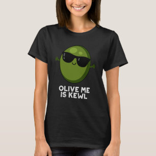 Olive Me is Kewl Cool Olive Puppe Dark BG T-Shirt