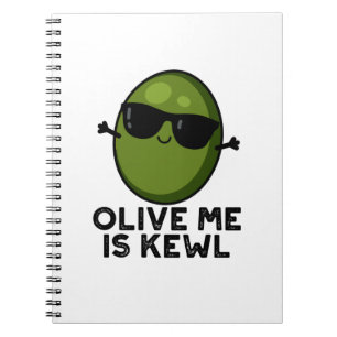 Olive Me Is Kewl Cool Olive Wortspiel  Notizblock