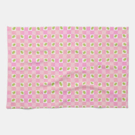 Olive Me Loves Olive You Retro Rosa Olivenmuster  Geschirrtuch
