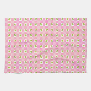 Olive Me Loves Olive You Retro Rosa Olivenmuster Geschirrtuch