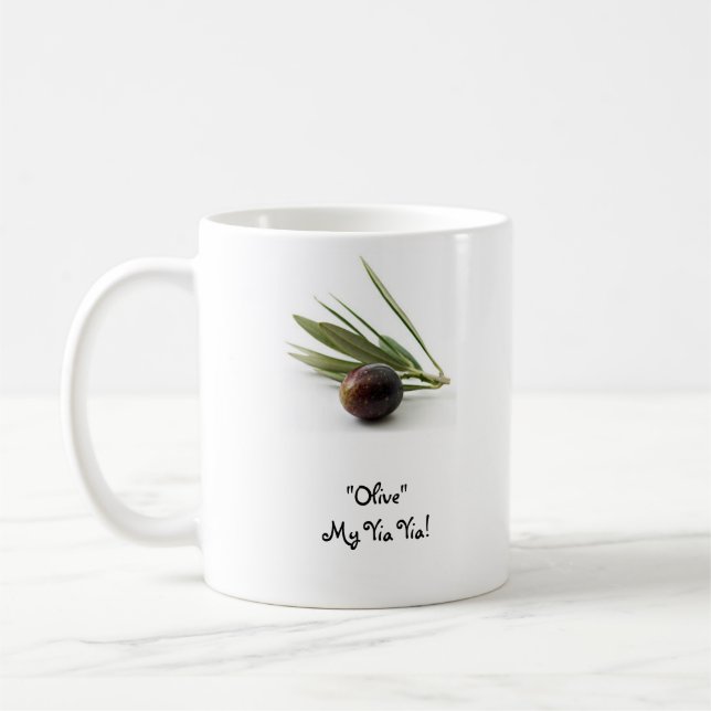 "Olive" mein Yia Yia! Tasse (Links)