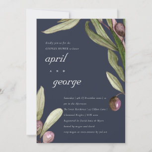 OLIVE NAVY RUSTIC FOLIAGE COUPLES SHOWITE DANKESKARTE