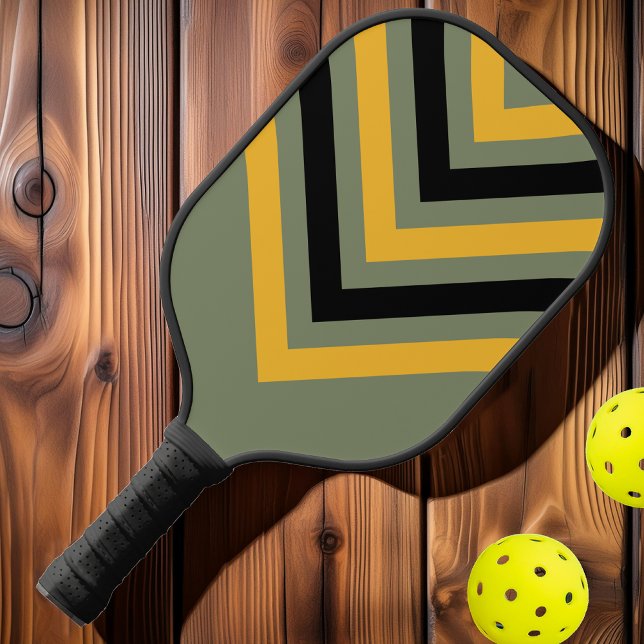 Olive Nightlight Vintag Zickzack Pickleball Schläger (Von Creator hochgeladen)