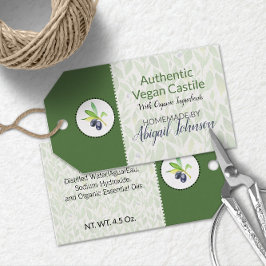 Olive Oil Homemed Bath and Body Label | Tag Geschenkanhänger