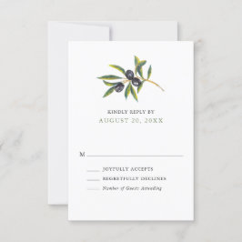 Olive Orchard Hochzeit RSVP