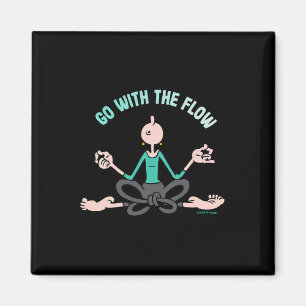 Olive Oyl go With The Flow' Yoga Für den Tag der M Magnet