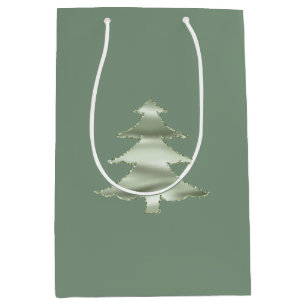 Olive Pistachio Mint Grüner Weihnachtsbaum Mittlere Geschenktüte